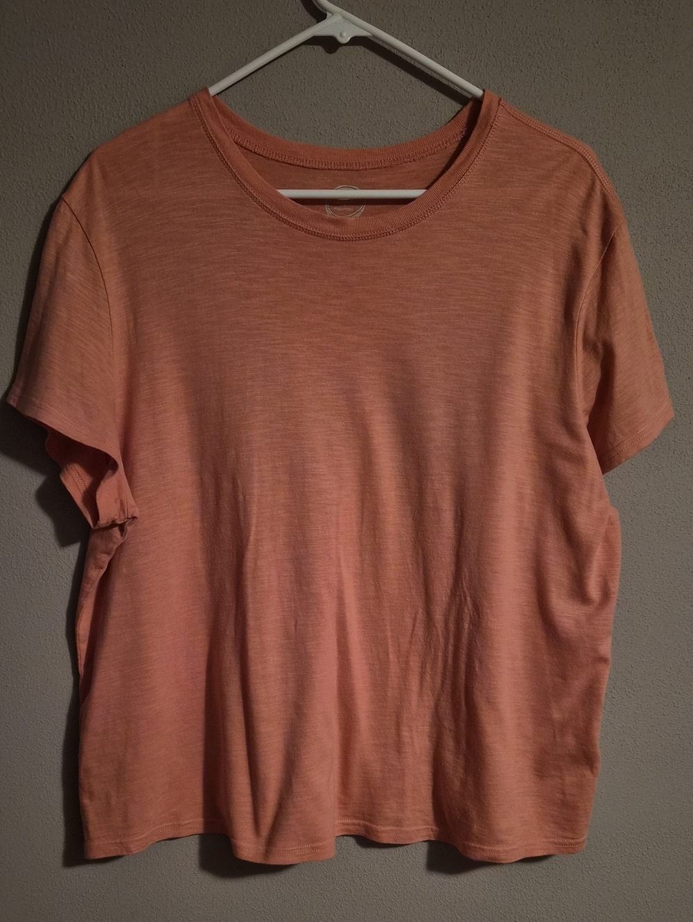 Maurices Peach Short Sleeve Crew Neck Tee